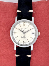 Vintage Racine & Co Stern AS-1802/03 17 Joias Mecânicas/Data Relógio Masculino 33mm comprar usado  Enviando para Brazil