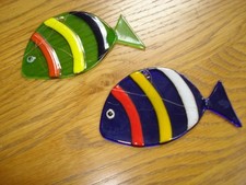 Coloured glass fish for sale  BECCLES
