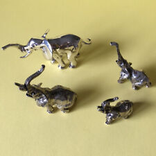 Set elefanti argento usato  Italia