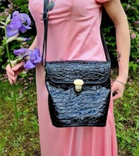 Borsa vintage nera usato  Pieve di Bono Prezzo