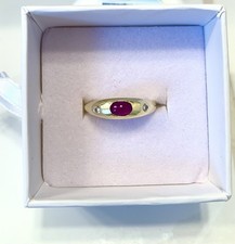 Goldring rubin diamanten gebraucht kaufen  Hamburg