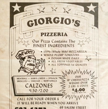 1989 giorgio pizzeria for sale  Cambridge