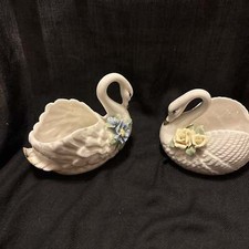 Pair ceramic swan for sale  La Center
