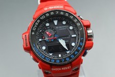 [Perto de ESTADO PERFEITO] Relógio Solar Masculino Casio G-Shock Gulfmaster GWN-1000RD-4AJF Rádio Vermelho comprar usado  Enviando para Brazil
