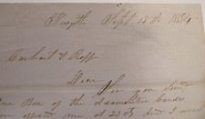 Antique 1854 letter for sale  Macon