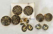 Vintage damascene earring for sale  Lincoln