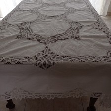 Nappe blanche vintage d'occasion  Longuyon