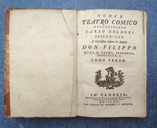 Goldoni comedies nuovo for sale  LONDON