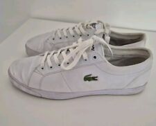 Lacoste leather trainers for sale  PETERBOROUGH