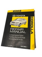 2003 Toyota Corolla Volume 1 loja serviço reparo manual de diagnóstico OEM comprar usado  Enviando para Brazil