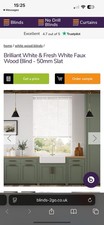 Blinds2go brilliant white for sale  ROMFORD