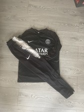 Psg black tracksuit for sale  LONDON