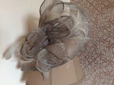 Fascinator grey teardrop for sale  BARNSLEY