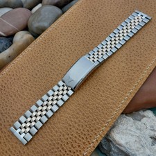 Pulseira de relógio vintage 19 mm JB Champion aço inoxidável e ouro Bullet Link não usada comprar usado  Enviando para Brazil