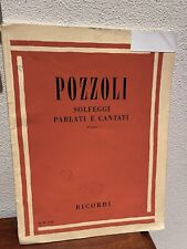 Libro solfeggio pozzoli usato  Lugo