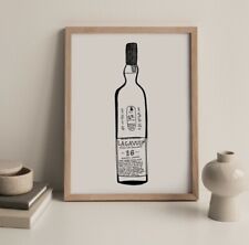 Whisky print lagavulin for sale  COLWYN BAY