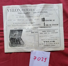 Usado, N° 7029 / VELOX prospectus d'information avec dessins signé  o, galop circa 1914 segunda mano  Embacar hacia Argentina