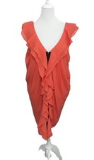 Korallfarbenes chiffonkleid kl gebraucht kaufen  Böblingen