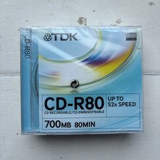 Tdk 80min 700mb for sale  ABERDOVEY