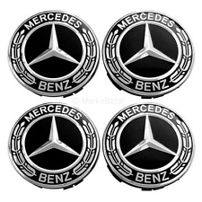4 x Tapabujes centros de rueda llanta negros para Mercedes Benz Amg 68mm comprar usado  Enviando para Brazil