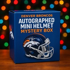 Mini capacete de velocidade Denver Broncos Mystery autografado comprar usado  Enviando para Brazil