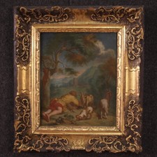 Dipinto olio tavoletta usato  Italia