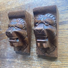 Antique oak lion for sale  HARLESTON