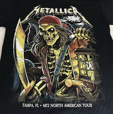 CAMISA OFICIAL DO EVENTO METALLICA RAYMOND JAMES STADIUM TAMPA FLORIDA 6/8/25 L comprar usado  Enviando para Brazil