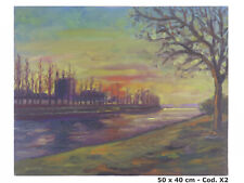 Quadro olio veduta usato  Torino