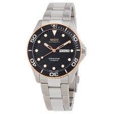 Relógio masculino Mido Ocean Star 200C automático mostrador preto M0424302105100 comprar usado  Enviando para Brazil