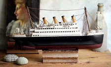 Vintage Model Ocean Liner Decorative Ship Wooden Boat Model comprar usado  Enviando para Brazil
