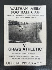 20.10.1984. waltham abbey for sale  TELFORD