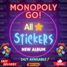 Adesivos Monopoly GO 1⭐- 5⭐ (TODOS os adesivos disponíveis) MAIS BARATO🔥SUPER RÁPIDO⚡24/7 comprar usado  Enviando para Brazil