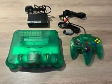 Console Nintendo N64 verde transparente 1 controle fonte de alimentação e TV chumbo PAL comprar usado  Enviando para Brazil