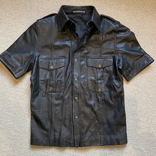 Black leather short for sale  BATH