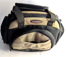 Bolsa de câmera Quantaray usada para câmera única preta e bronzeada 4 bolsas com zíper comprar usado  Enviando para Brazil
