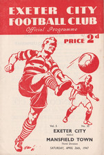 Football programme exeter for sale  WAKEFIELD