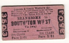 Railway ticket lswr for sale  MIDHURST