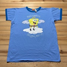 Camiseta Vintage Y2K Nickelodeon Bob Esponja Calça Quadrada Angelpants Ringer Tamanho Único comprar usado  Enviando para Brazil