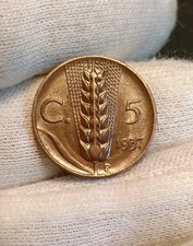 Centesimi spiga 1937 usato  Verceia