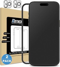 Pacote com 2 protetores de tela de vidro fosco Mothca para iPhone 15 Pro Max [6,7 polegadas] comprar usado  Enviando para Brazil