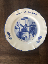 Luneville earthenware plate d'occasion  Expédié en Belgium