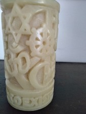 Usado, Coexistir com OM, ⭐David, CRUZ,Paz,Yingyang Pentacle ON Vela de Cera de Abelha Feita à Mão  comprar usado  Enviando para Brazil