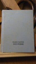 Due poesie. facchini. usato  Melzo