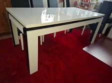 Esszimmertisch schwarz weiss gebraucht kaufen  Münster