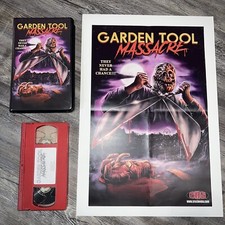 Garden Tool Massacre VHS + 11x17 Poster SOV Limited Edition Red Tape SRS Cinema comprar usado  Enviando para Brazil