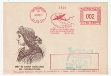 Hungary 2f AIRMAIL RED METER stp PROPAGANDA postcard local Budapest 29/4/1940, usado comprar usado  Enviando para Brazil