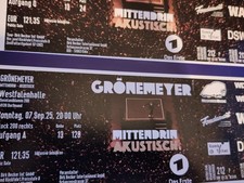 Konzertkarten grönemeyer mitt gebraucht kaufen  Düren