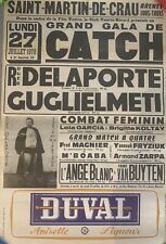 Ancienne affiche catch d'occasion  Clarensac
