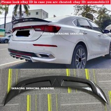 Para Kia Forte K3 2019 20 21 2022 asa spoiler labial tronco traseiro fibra de carbono real  comprar usado  Enviando para Brazil
